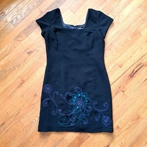 Amanda Smith Petite Chic Black Dress Sz 6P